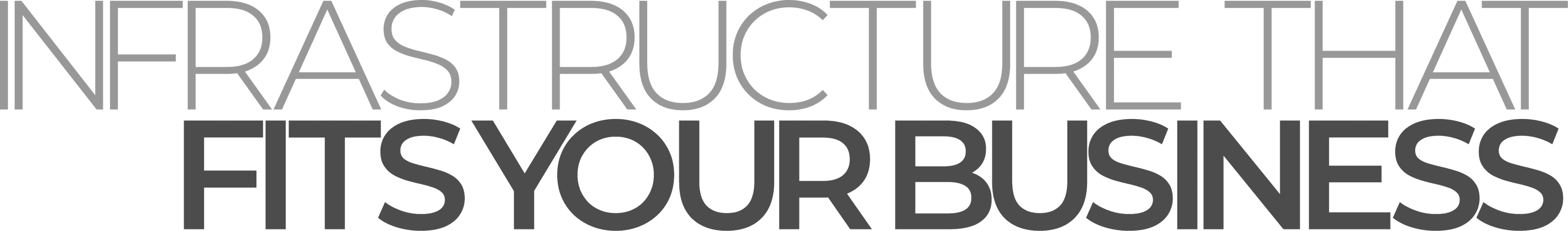 Infrastructure that fits your business