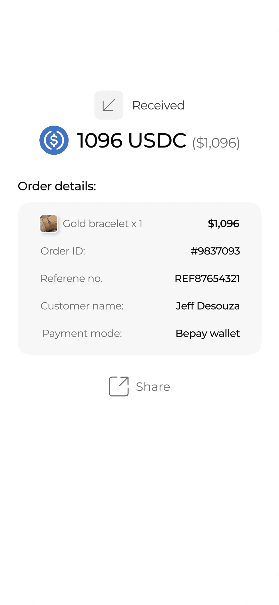 Bepay Mobile Interface