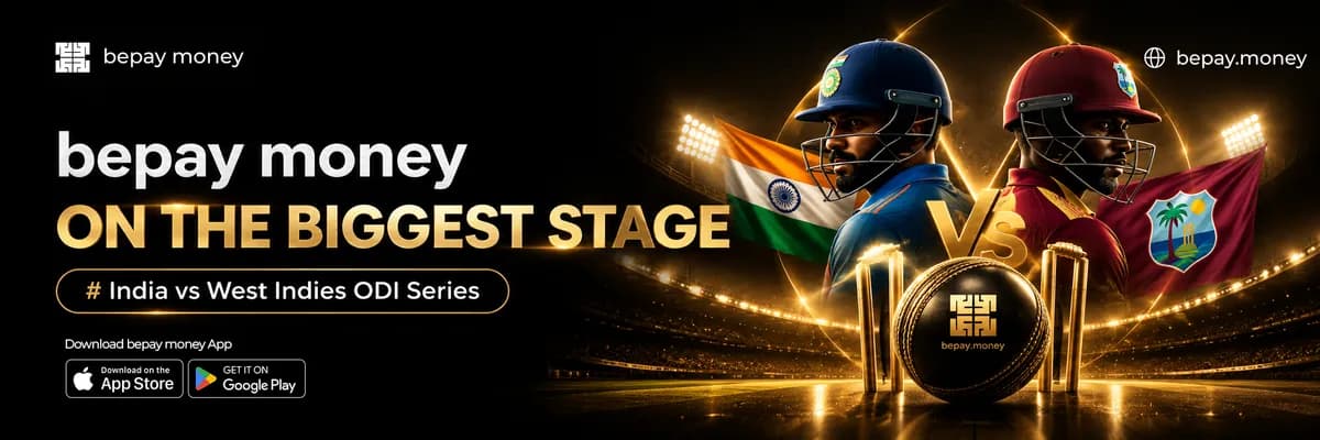 bepay money Brings Its Brand to the India vs West Indies ODI Series